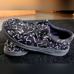 Hey DUDE Wally Skeleton Kids Loafers